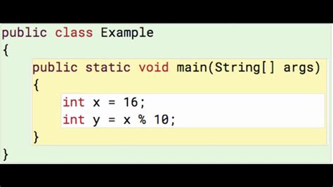 modulo java beispiel.